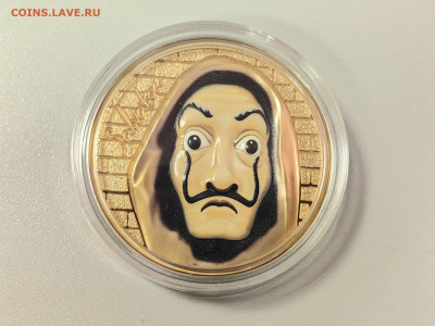 О-ва Кука 5дол 2018 Маска Сальвадора Дали, Ag999, до 05.03 - Ю Маска Дали-2