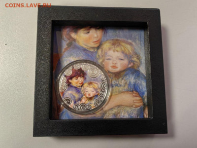 1000фр 2019 Камерун Ренуар Искусство материнства, Ag999 - Ю Материнство Ренуар-1