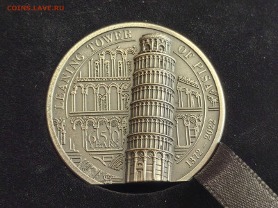 О-ва Кука 10долл 2022 Пизанская башня, 2OZ, Ag999, до 05.03 - Ю Пизанская башня-2