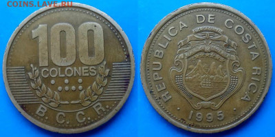 Коста-Рика - 100 колонов 1995 года до 5.03 - Коста-Рика 100 колонов, 1995