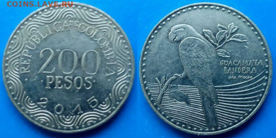 Колумбия - 200 песо 2015 года до 5.03 - Колумбия 200 песо, 2015