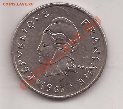 Французская Полинезия 20 франков 1967г  до 07.03.12 в 22.00 - Scan 31