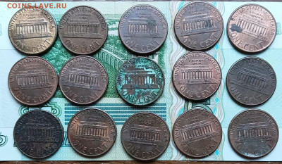 1 цент США лот из 15 монет - 20260227_155233