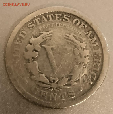 5 центов США 1910 - 5-v