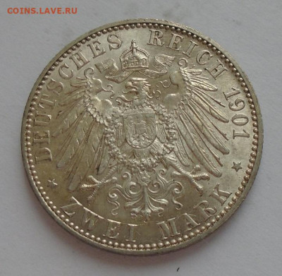 Германия Пруссия 2 марки 1901 год 200 лет династии - DSC04722.JPG