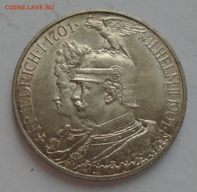 Германия Пруссия 2 марки 1901 год 200 лет династии - DSC04723.JPG