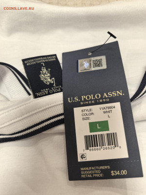 Футболка U.S. Polo Assn. из 100% хлопка  белая - IMG_20260228_195002