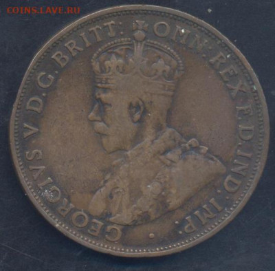 Австралия 1 пенни 1917 г. 3.03.2026 г. 22 -00 МСК. - Австралия1