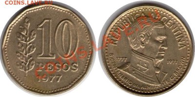 >L< Аргентина 10 песо Браун 1977 до 08.03.12 17:00 - Аргентина_10_песо Браун_77