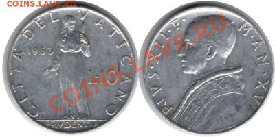 >L< Ватикан 10 лир 1953 до 08.03.12 17:00 - Ватикан_10_лир_53