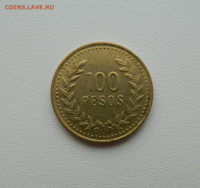 Колумбия 100 песо 1993 г. С рубля! до 09.03.26 - DSCN1586.JPG
