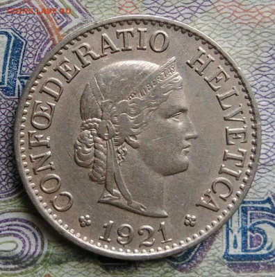 Швейцария 10 раппен 1921 года до 09.03.2026 - IMG_20260303_182350