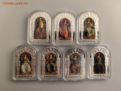 10дин 2012 Андорра, Семь добродетелей (7шт) Ag999, до 10.03 - ЯЯ Семь добродетелей - 2