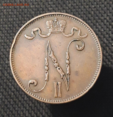 Николай II РУССКАЯ ФИНЛЯНДИЯ 5 пенни 1911 года До 12.03 - 20250713_213637