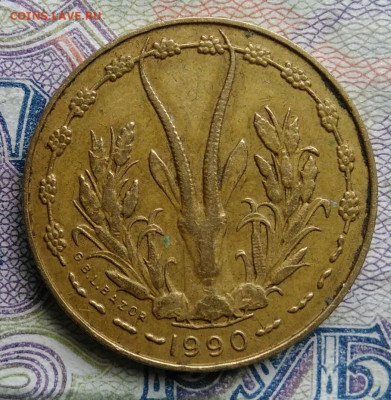 Западная Африка 5 франков 1990 года до 09.03.2026 - IMG_20260305_182623