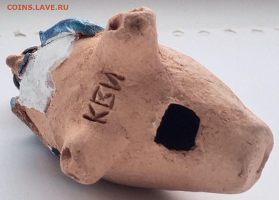 Кожлянская глиняная свистулька птица в галстуке до 13.03.26. - 7