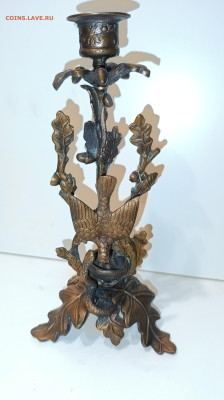 Бронзовый подсвечник Птица защищает гнездо от змеи - IMG_20260308_215002