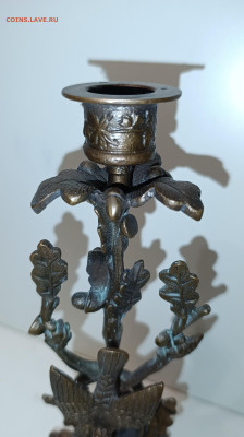 Бронзовый подсвечник Птица защищает гнездо от змеи - IMG_20260308_215034