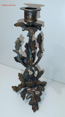 Бронзовый подсвечник Птица защищает гнездо от змеи - IMG_20260308_215049