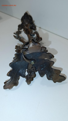 Бронзовый подсвечник Птица защищает гнездо от змеи - IMG_20260308_215112