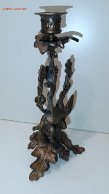 Бронзовый подсвечник Птица защищает гнездо от змеи - IMG_20260308_215149