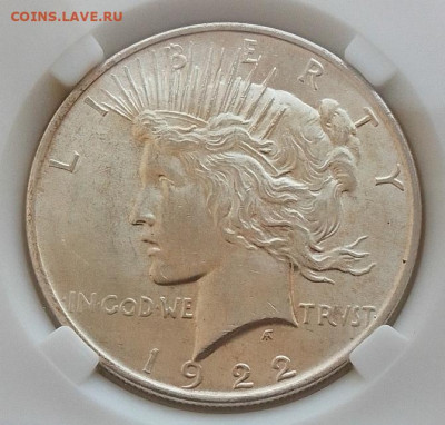 США, 1 доллар 1922 MS62 до 14.03.26 в 22.00. - IMG_20260309_081342
