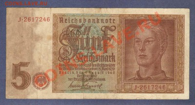 --ГЕРМАНИЯ 5-РЕЙХСМАРОК-1942.--до.5.3.12-22:00 МСК. - ГЕРМАНИЯ.5-МАР.1942.-46