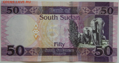 Южный Судан 50 фунтов 2019 г. С рубля! до 18.03.26 - DSCN2512.JPG