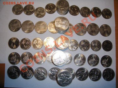 100 шт.Юбилейных,мешковых монет ( короткий) - 100 монет 3 марта (1).JPG