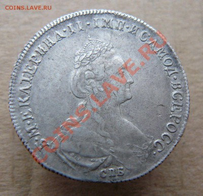 Полтина 1777г. ф.л. - полтина 1777г СПБ  QЛ  серый фон л.с.1