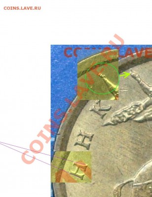 10 копеек 2005 сп. Опознание аверса - дистрофия
