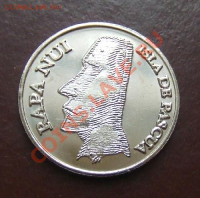О-В ПАСХИ 1 песо (2007) до 05.03. (21.30 по мск) - О-в Пасхи 1 песо А