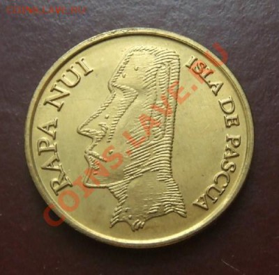 О-В ПАСХИ 5 песо (2007) до 05.03. (21.30 по мск) - О-в Пасхи 5 песо А