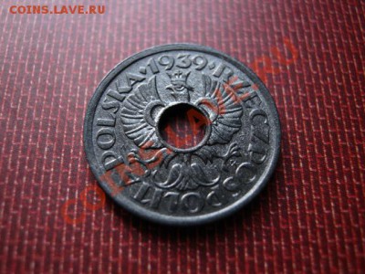 Польша 5 грошей 1939 цинк в качестве до 06.03.12 в 21.00 М - IMG_5292