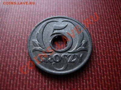 Польша 5 грошей 1939 цинк в качестве до 06.03.12 в 21.00 М - IMG_5290