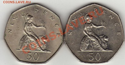 ВЕЛИКОБРИТАНИЯ 50 ПЕНСОВ 1969-80 (2ШТ.) ДО 08.03-18Ч (1692) - img942