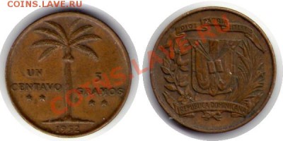 >L< Доминикана 1 сентаво 1952 до 09.03.12 17:00 - Доминикана_1_сентаво_52
