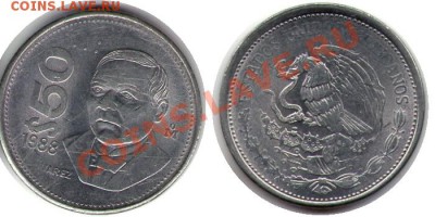 >L< Мексика 50 песо Джуарес 1988 до 09.03.12 17:00 - Мексика_50_песо Джуарес_88