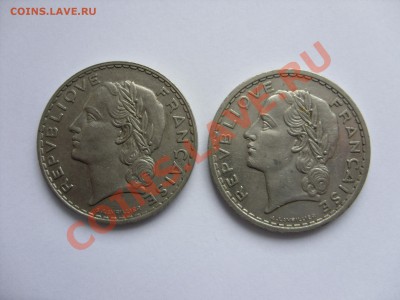 Иностранные монеты 1850-1940 годов (пополн. тема) - 5 франков 1933-35 - 2.JPG