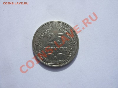 25 пфеннигов Германия. 1910 А. - 25 пфеннигов 1910 A - 1.JPG