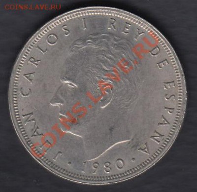 Испания 25 песет 1980 до 06.03.2012 22-00 - 22
