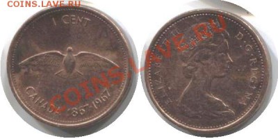 >L< Канада 1 цент Птица 1967 до 09.03.12 17:00 - Канада_1_цент Птица_67