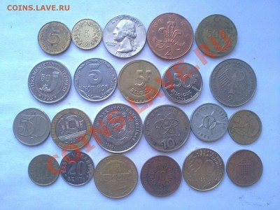 22 монеты разные: Франция,Германия и др. - 05032012396=1