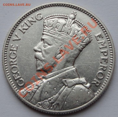 Фиджи, 1 шиллинг. 1935.  Парусник. - 2