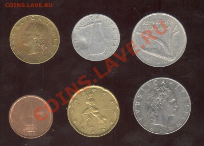 Италия 6 монет до 9.3.12 в 22:30 - 001