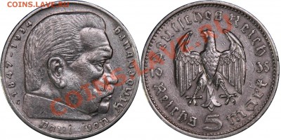 5 марок 1935 А, E, G - 5 марок 1935 G