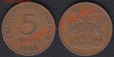 Тринидад и Тобаго 5 центов 1966 до 09.03.2012 22-00 - Тринидад и Тобаго 5 центов 1966
