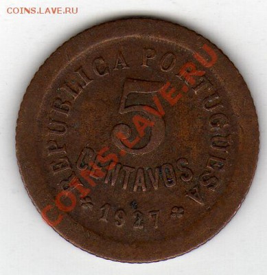 ПОРТУГАЛИЯ 5 СЕНТАВО 1927 ДО 15.03.12 В 22.00МСК (1524) - img148