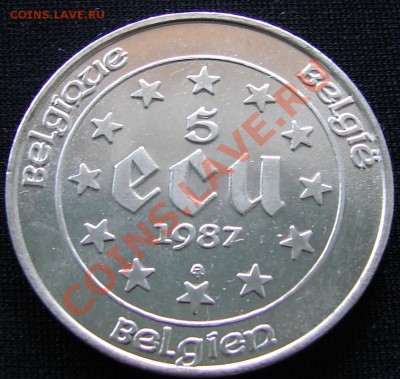 Швеция, Мексика, Португалия, Германия, Бельгия, Канада - Бельгия 1987 5 экю 2