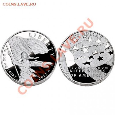 Юбилейные монеты США 2012 (доллары, квотеры и т.д.) - 2012 Гимн